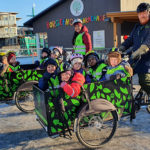 Syklet fra Hovenga til Oklungen med barna i lastesykkel